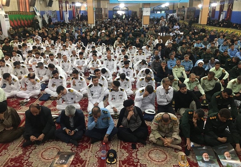 مراسم سوگواری رئیس جمهور شهید در بوشهر + فیلم