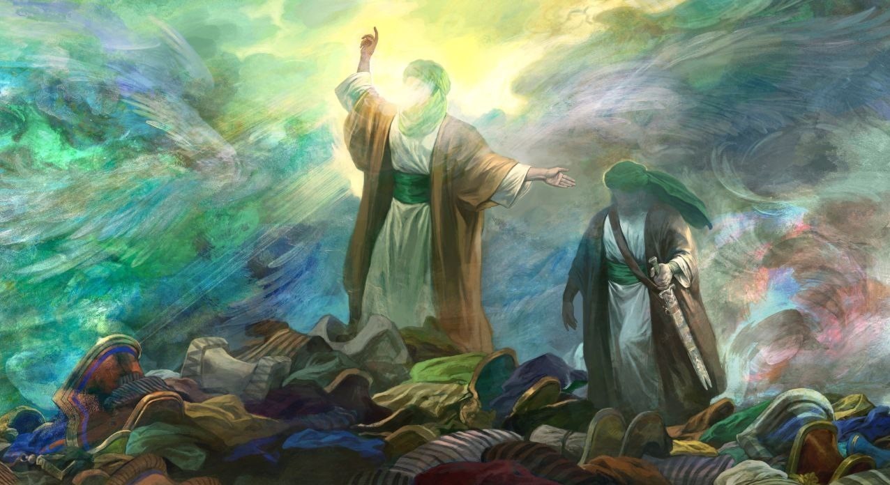 نقاشی , هنرهای تجسمی , عید غدیر , حسن روح الامین , 