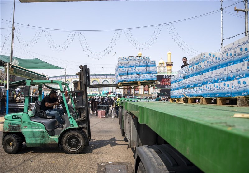 توزیع آب در اربعین