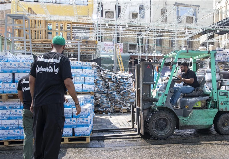 توزیع آب در اربعین