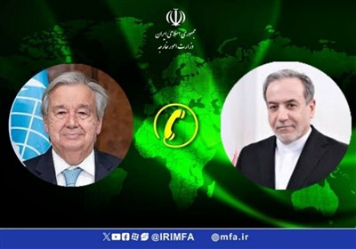 مكالمة هاتفية بين عراقجي والأمين العام للأمم المتحدة
