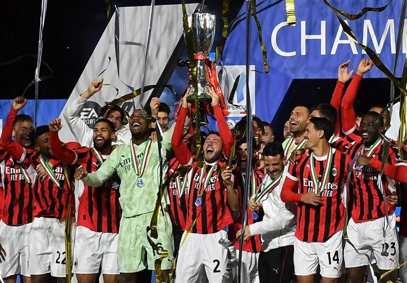 تیم فوتبال اینتر , تیم فوتبال میلان  , مهدی طارمی , سوپر جام ایتالیا , 