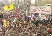 راهپیمایی روز قدس در تهران/ پیام ایران: محکومیت اسرائیل