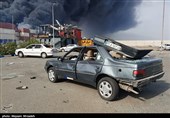 انفجار در اسکله شهید رجایی - بندرعباس