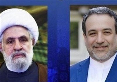 نعیم قاسم در دیدار با عراقچی: برای اخراج اشغالگران تلاش می‌کنیم