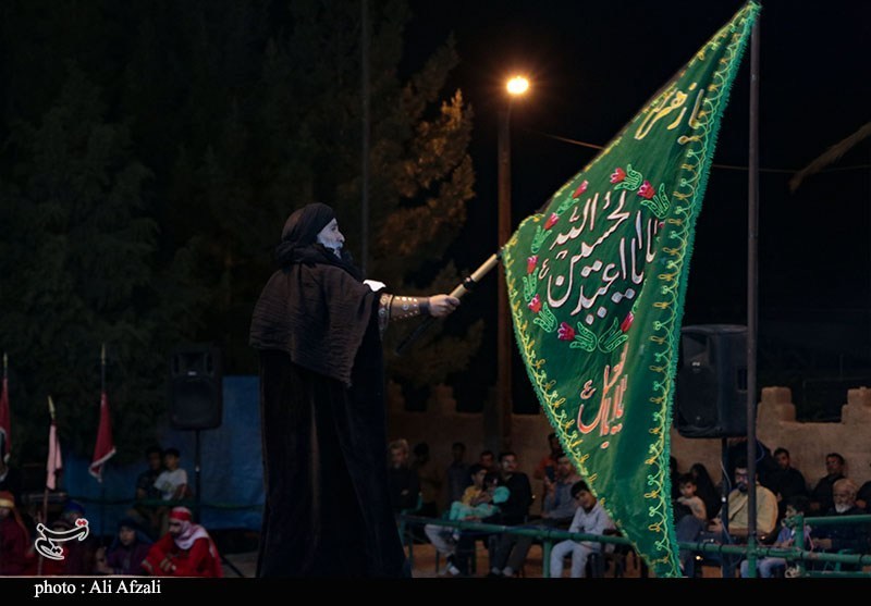 صحنه شهادت حضرت عباس (ع) در سوگواره ملی تعزیه ده زیار