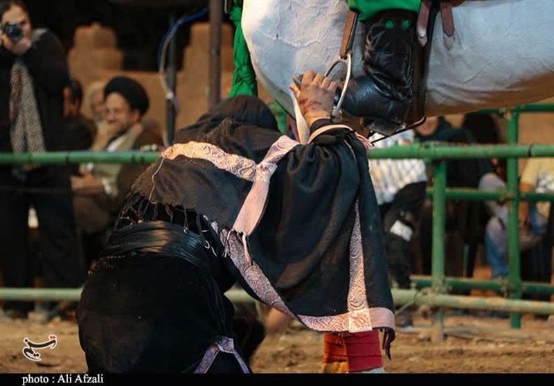 اذن میدان گرفتن غلام سیاه امام حسین (ع) در تعزیه ده‌زیار