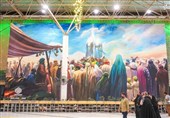 نصب دیوارنگاره غدیر در حرم امیرالمومنین