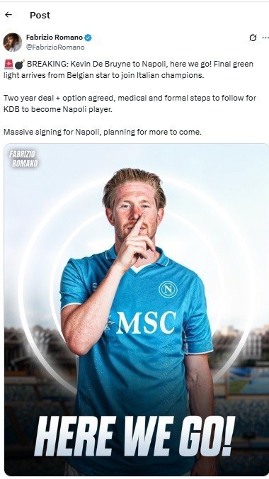 تیم فوتبال ناپولی ایتالیا , تیم فوتبال منچسترسیتی انگلیس , 