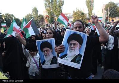 بسیج مستضعفین: تجمع امروز پاسخ کوبنده به دشمن آمریکایی و صهیونی است