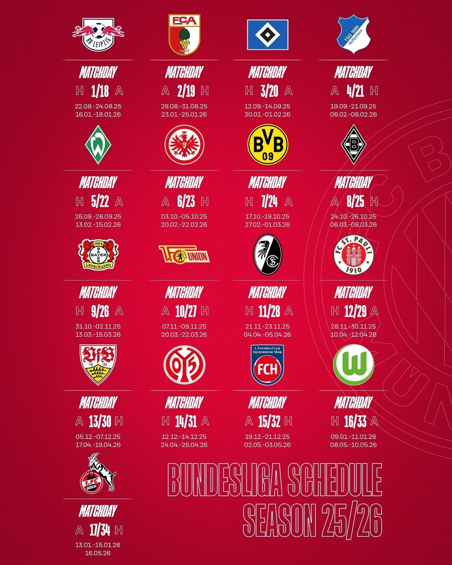 تیم فوتبال بایرن مونیخ , تیم فوتبال دورتموند آلمان , لایپزیگ , تیم فوتبال بایرلورکوزن آلمان , 