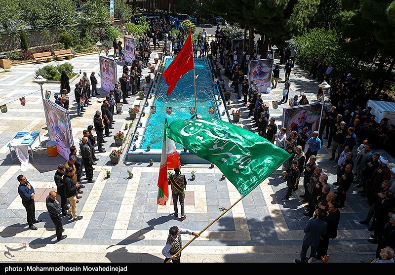 مراسم گرامیداشت دانشمندان هسته‌ای در دانشگاه شهید بهشتی