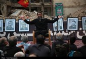میدان‌داری مداحان در میدان جنگ با خط ایستادگی