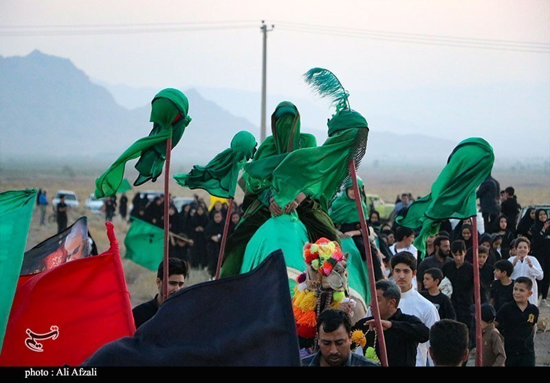 آیین نمادین ورود کاروان اسرای کربلا به شام در ده‌زیار کرمان