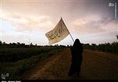 پیاده‌روی حرم تا حرم بخش کویرات به سمت امامزاده آقاعلی عباس+فیلم