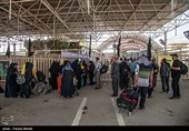 عبور زائران اربعین حسینی از مرز خسروی