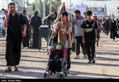 پیاده روی زائران اربعین حسینی در مسیر نجف به کربلا