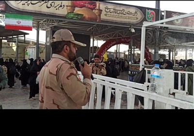 گوشه‌ای از خدمات مرزبانان به زائران حسینی/ خدمتگزاری در مسیر عشق