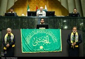 حضور خادمان حرم حضرت عبدالعظیم حسنی(ع) در صحن علنی مجلس
