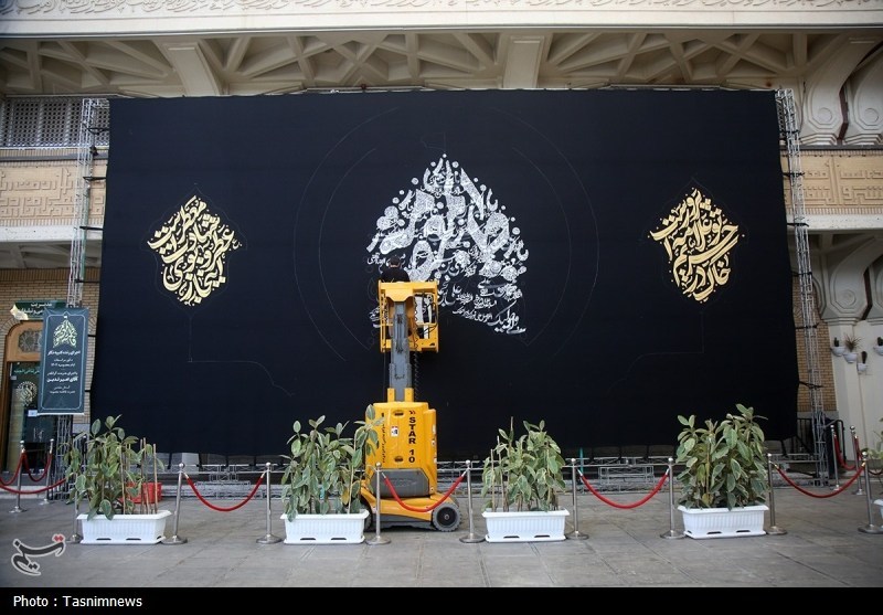 قم , اخبار استان قم , اخبار قم , حضرت معصومه (س) , هنرمندان , عکس , خوشنویسی , 