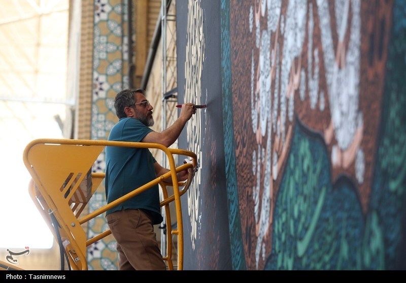 قم , اخبار استان قم , اخبار قم , حضرت معصومه (س) , هنرمندان , عکس , خوشنویسی , 