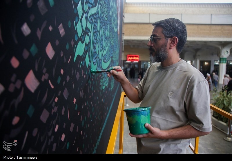 قم , اخبار استان قم , اخبار قم , حضرت معصومه (س) , هنرمندان , عکس , خوشنویسی , 