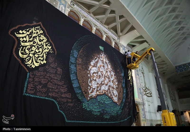 قم , اخبار استان قم , اخبار قم , حضرت معصومه (س) , هنرمندان , عکس , خوشنویسی , 