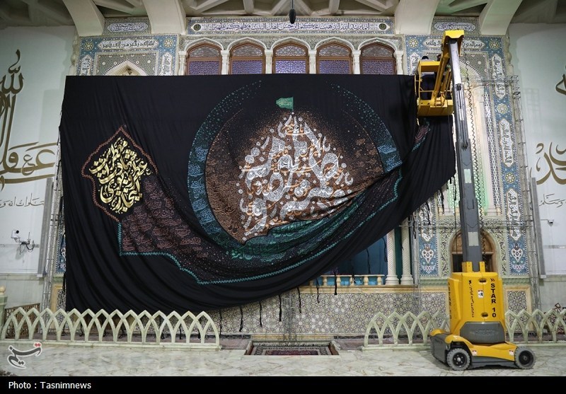 قم , اخبار استان قم , اخبار قم , حضرت معصومه (س) , هنرمندان , عکس , خوشنویسی , 