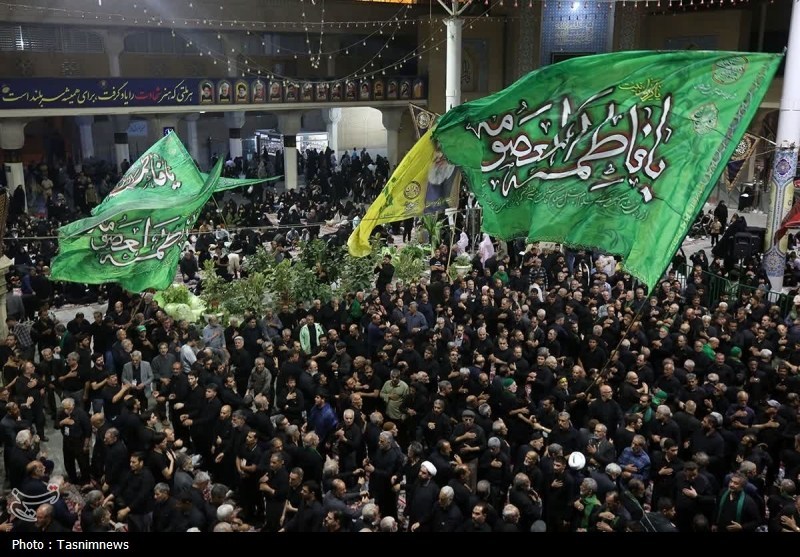 اخبار قم , شهادت , حضرت محمد (ص) , حضرت معصومه (س) , عکس , عزاداری , قم , 