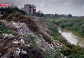 فاجعه زیست‌محیطی در بابلرود/ رودخانه ‌در محاصره زباله و نخاله‌های ساختمانی+فیلم