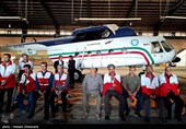 تشییع پیکر خلبان شهید بالگرد امدادی هلال احمر