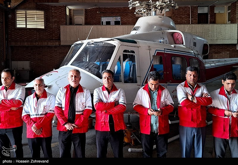 تشییع پیکر خلبان شهید بالگرد امدادی هلال احمر