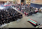 پیکر شهید سقوط بالگرد هلال احمر در تهران تشییع شد + فیلم