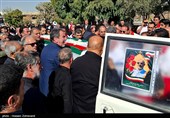 تشییع پیکر خلبان شهید بالگرد امدادی هلال احمر