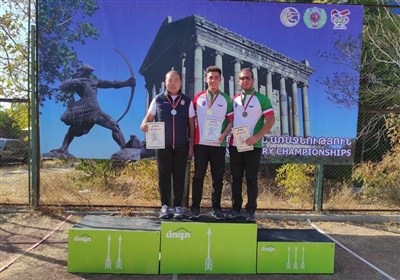 3 فضيات و3 برونزيات لإيران في المنافسات الجماعية لبطولة أرمينيا للرماية بالقوس والسهم