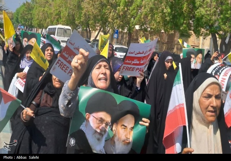 اخبار بوشهر , راهپیمایی , نوار غزه , 