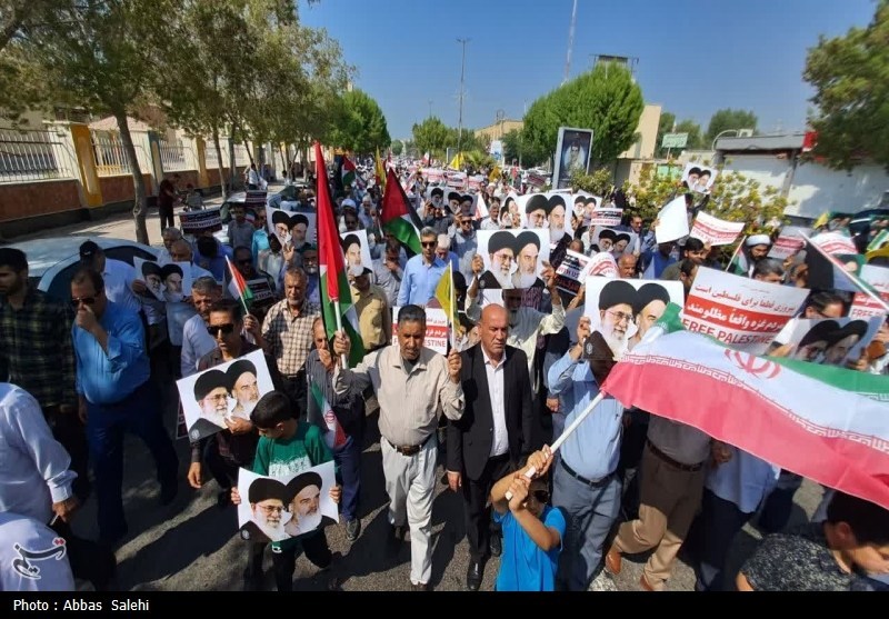 اخبار بوشهر , راهپیمایی , نوار غزه , 