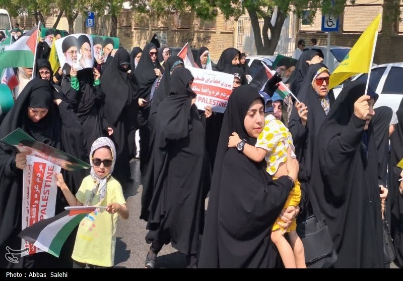 اخبار بوشهر , راهپیمایی , نوار غزه , 