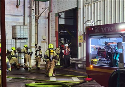 اندلاع حريق ضخم في مصنع عسكري أمريكي–إسرائيلي بمدينة طيرة الكرمل