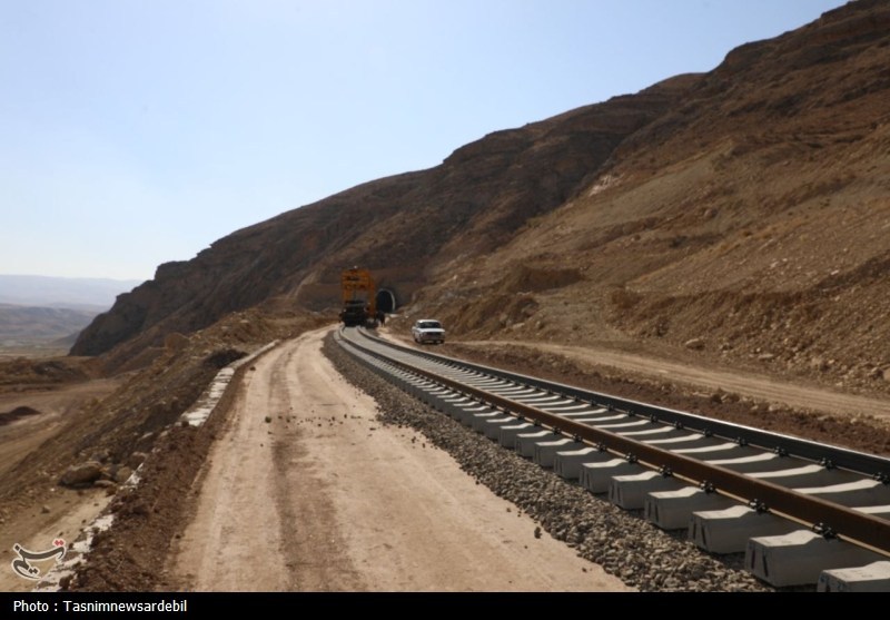 اتمام ابرپروژه راه آهن اردبیل - میانه تا پایان سال‌جاری