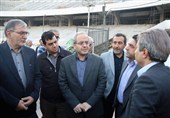 بازدید مسئولان سازمان برنامه و بودجه از پروژه بازسازی ورزشگاه آزادی
