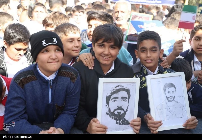 اخبار رباط کریم , راهپیمایی , یوم‌الله 13 آبان , دانش آموزان , اخبار بهارستان , 