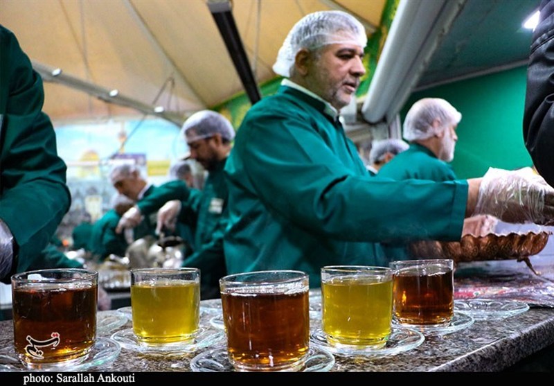 چایی با عطر بهارنارنج در حرم رضوی