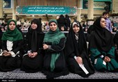 دیدار هزاران نفر از زنان و دختران با رهبر معظم انقلاب