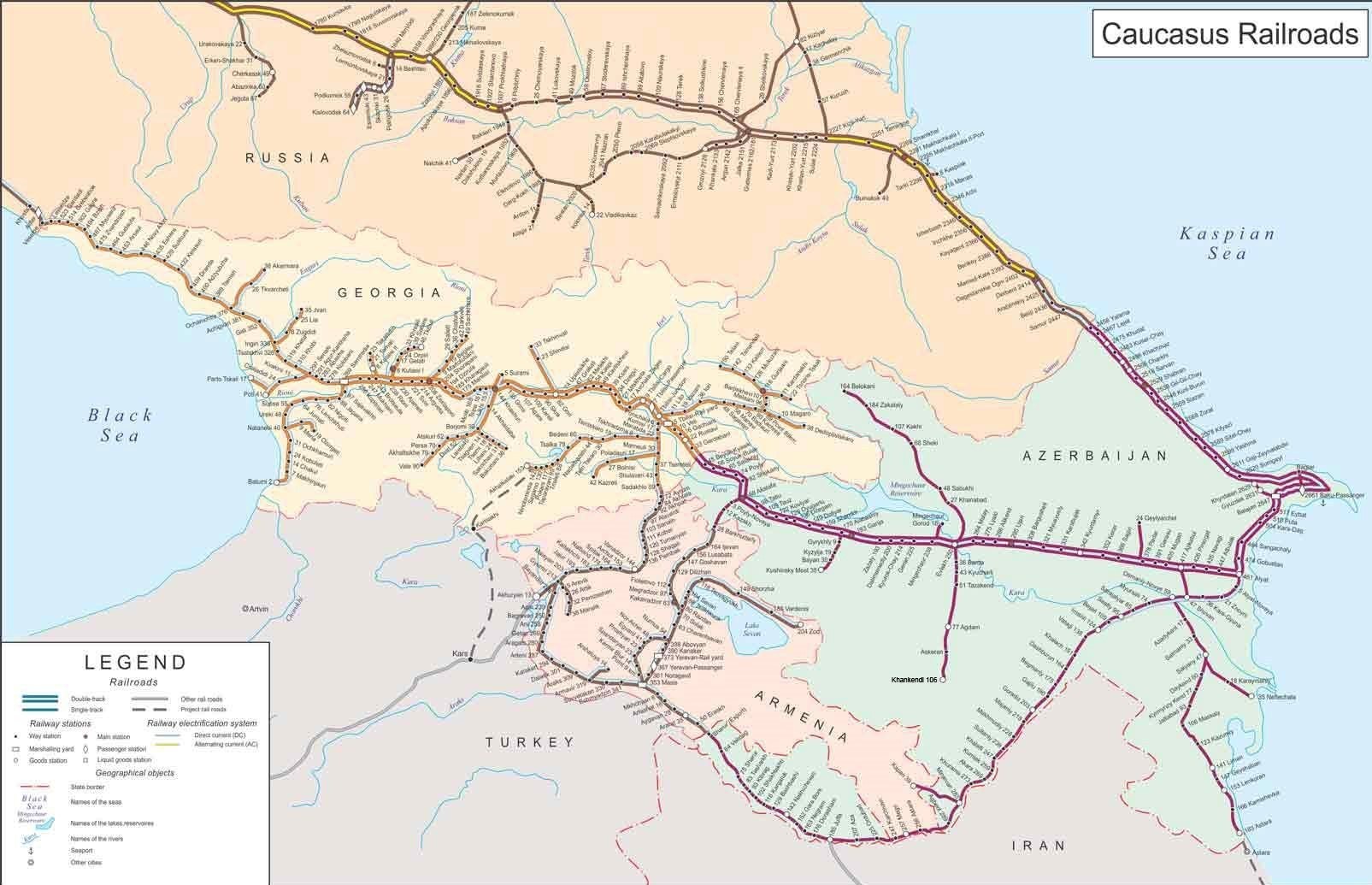 کریدور زنگه‌زور , کشور جمهوری آذربایجان , کشور "ارمنستان" , دونالد ترامپ , قفقاز , قطار , حمل و نقل ریلی جمهوری اسلامی ایران , 