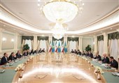 بیان کازاخستانی ایرانی مشترک یوجز نتائج زیارة بزشکیان الى کازاخستان