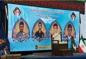 آیین پاسداشت چهار شهید مدافع امنیت سیستان و بلوچستان برگزار شد