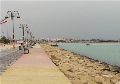 وزش باد بر روی خلیج فارس، سواحل بوشهر را مواج کرد