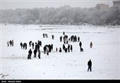 بارش برف در اصفهان