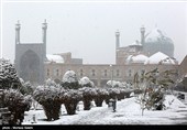 بارش برف در اصفهان